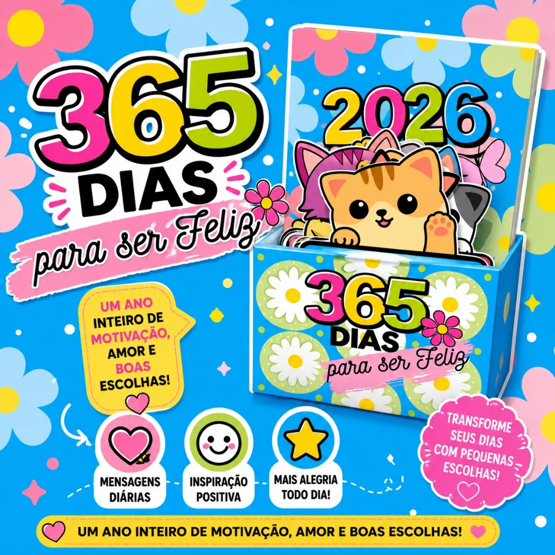 Mini Calendário Gatinhos 2026